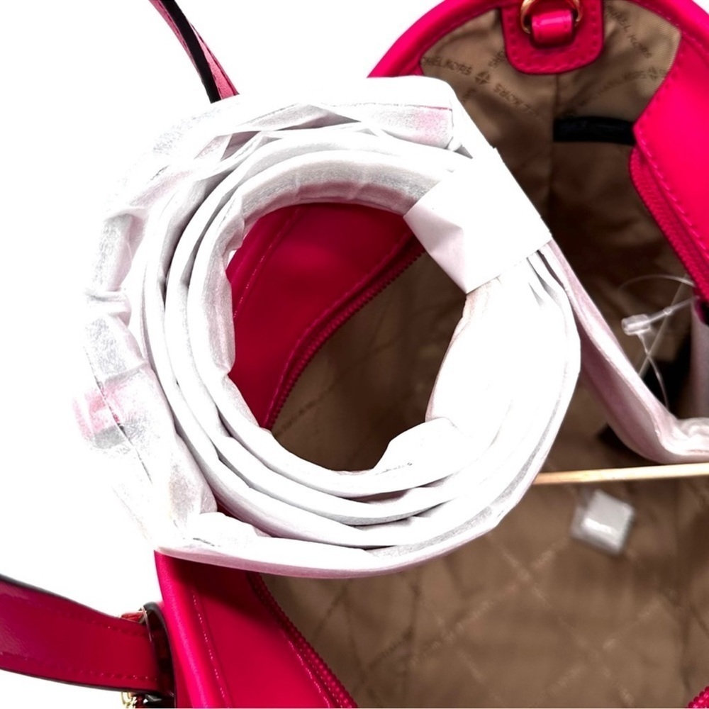 Michael Kors Jet Set Travel Extra-Small Top Zip Tote Bag Electric Pink (NWT) - Picture 9 of 10